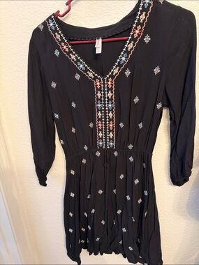 Black dress quarter sleeves